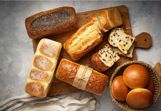 Loaves of sourdough